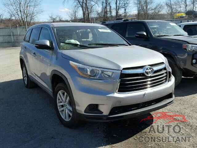 TOYOTA HIGHLANDER 2015 - 5TDZARFH3FS011960