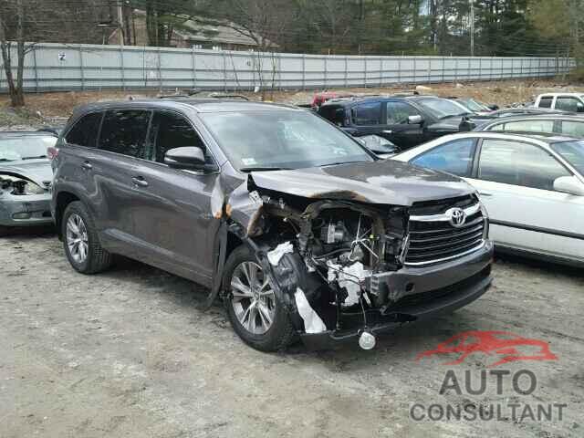 TOYOTA HIGHLANDER 2016 - 5TDBKRFH2GS247113
