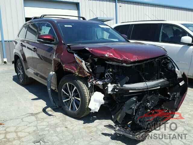 TOYOTA HIGHLANDER 2017 - 5TDJZRFH3HS387289