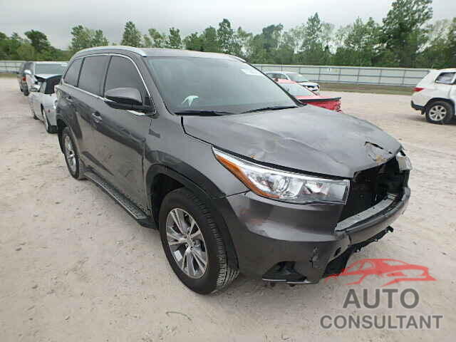 TOYOTA HIGHLANDER 2015 - 5TDKKRFH5FS051651