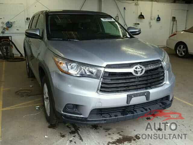 TOYOTA HIGHLANDER 2015 - 5TDZARFH1FS014730