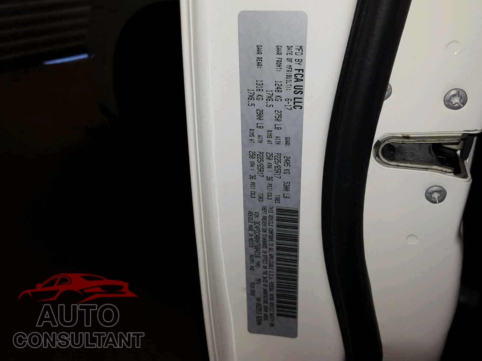 DODGE JOURNEY 2017 - 3C4PDCABXHT684218
