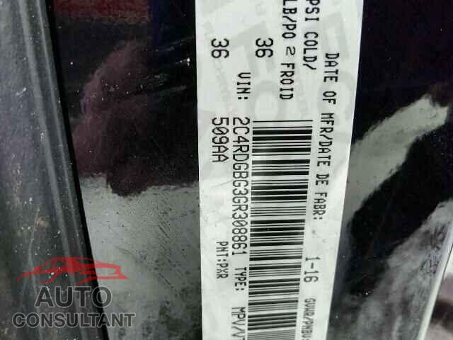 DODGE CARAVAN 2016 - 2C4RDGBG3GR308861