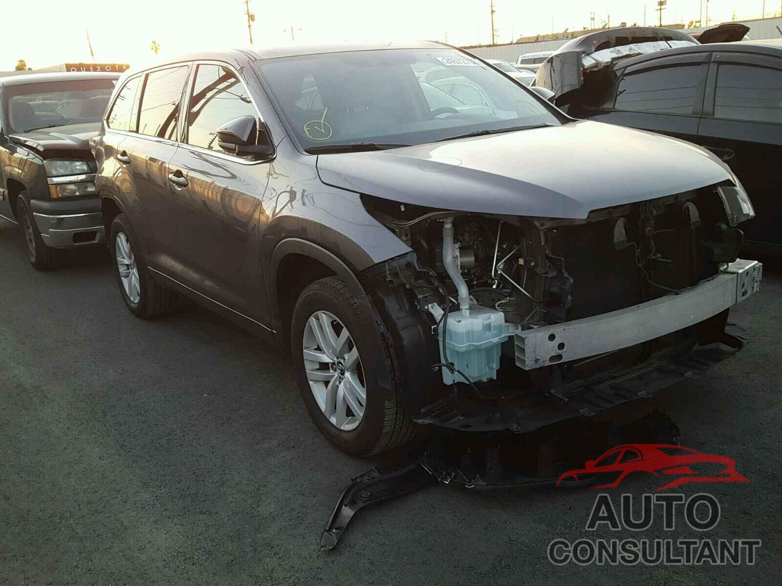 TOYOTA HIGHLANDER 2016 - 5TDZARFH8GS021904