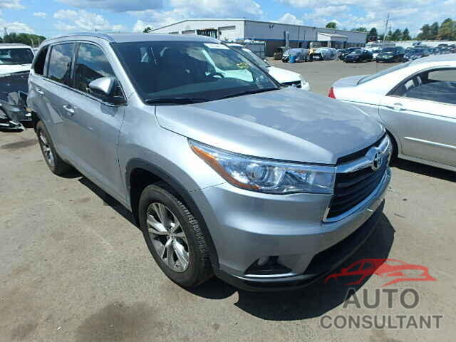 TOYOTA HIGHLANDER 2015 - 5TDJKRFHXFS113167
