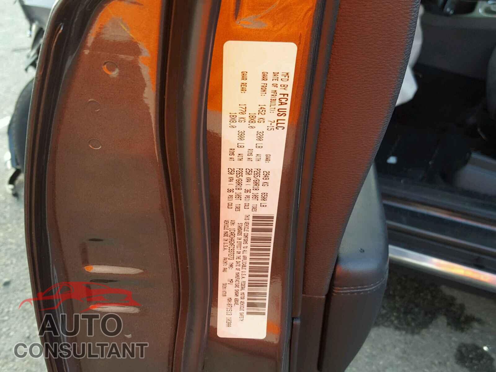DODGE DURANGO 2015 - 1C4RDHAGXFC937273