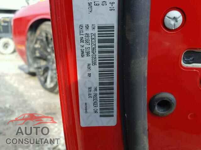 DODGE CHALLENGER 2016 - 2C3CDZC96GH335595