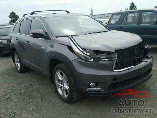 TOYOTA HIGHLANDER 2016 - 5TDDCRFH3GS019689