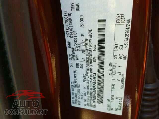 FORD F150 2015 - 1FTEW1EF5FFB04593