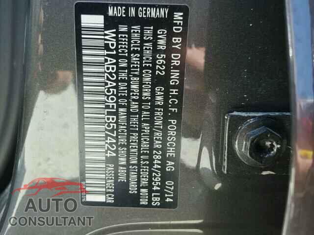 PORSCHE MACAN 2015 - WP1AB2A59FLB57424