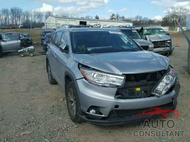 TOYOTA HIGHLANDER 2015 - 5TDJKRFH8FS168278