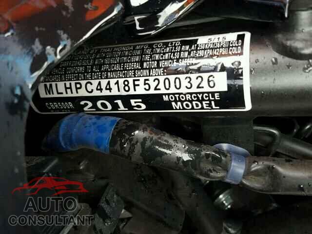 HONDA CBR CYCLE 2015 - MLHPC4418F5200326