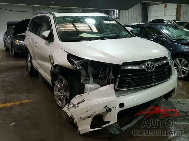 TOYOTA HIGHLANDER 2015 - 5TDDKRFH0FS170362