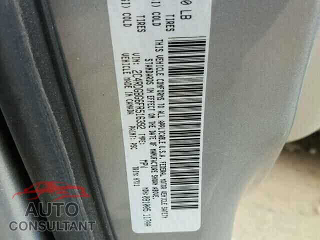 DODGE CARAVAN 2015 - 2C4RDGBG6FR516392