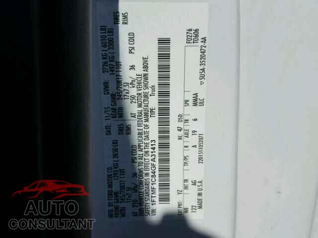 FORD F150 2016 - 1FTMF1C84GFA31413