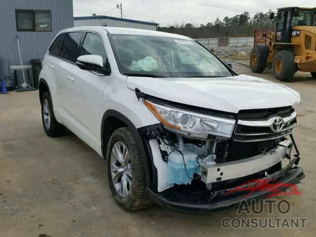 TOYOTA HIGHLANDER 2016 - 5TDZKRFH3GS185719