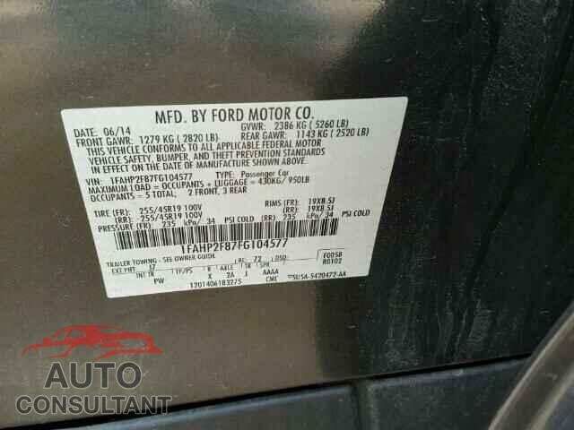 FORD TAURUS 2015 - 1FAHP2F87FG104577