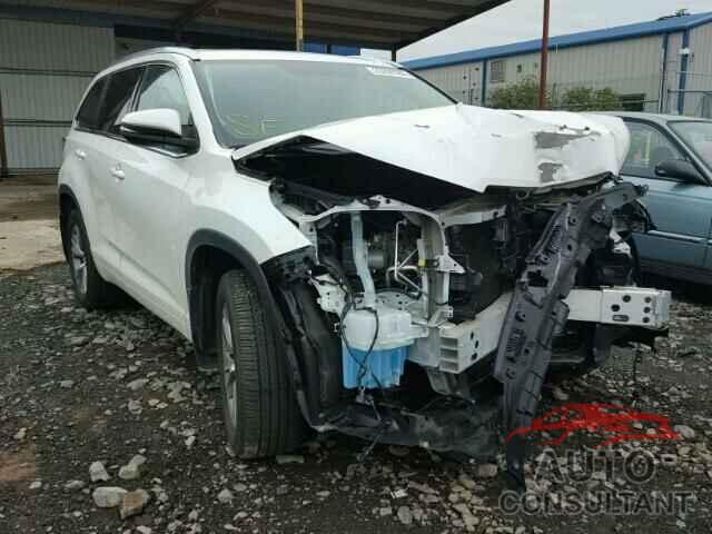 TOYOTA HIGHLANDER 2015 - 5TDJKRFH5FS137442