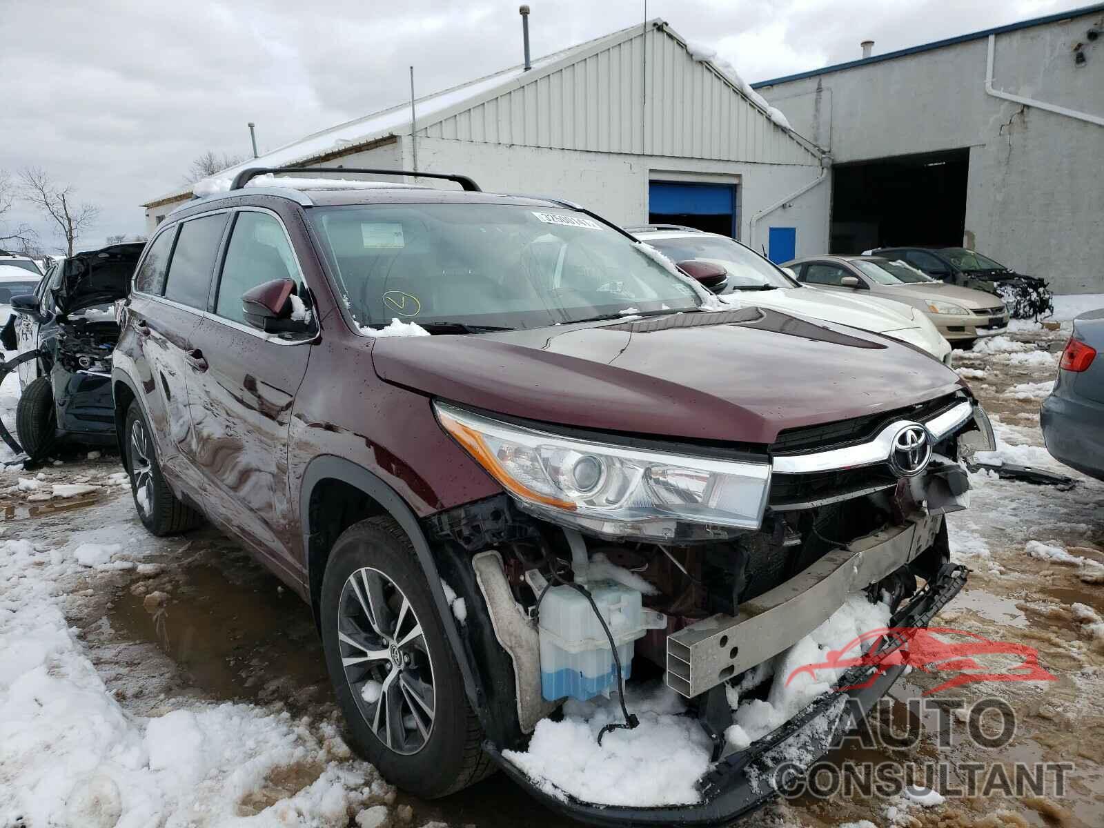 TOYOTA HIGHLANDER 2016 - 5TDJKRFH1GS230721