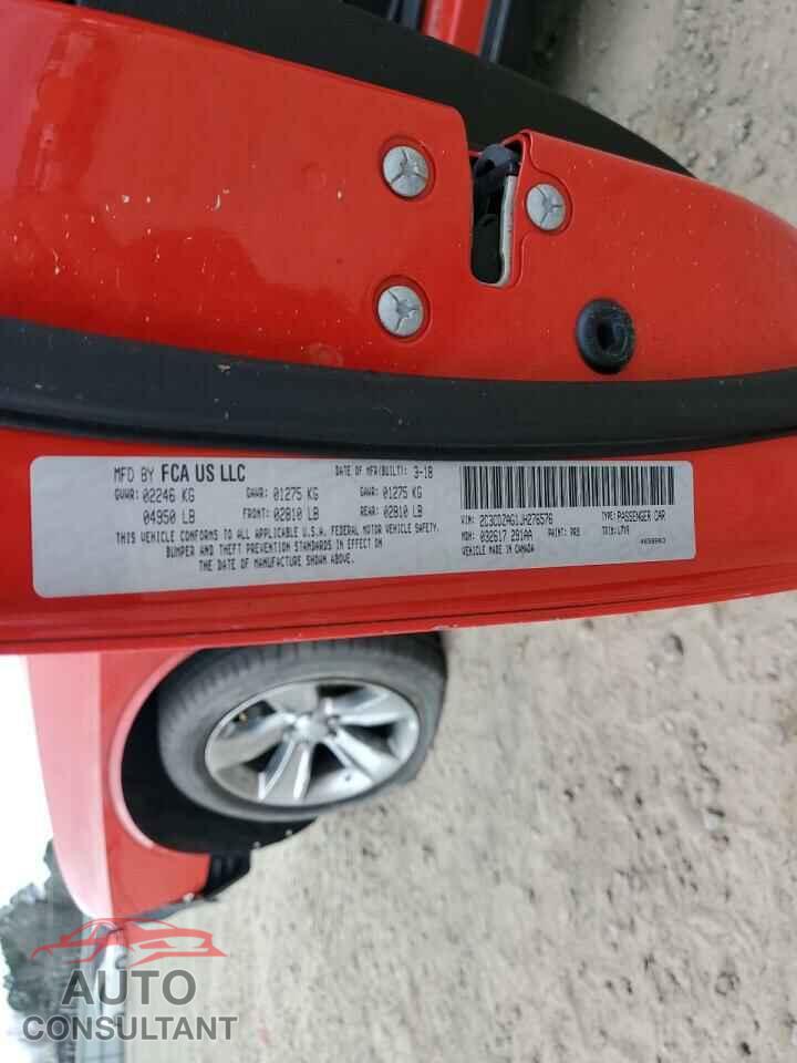 DODGE CHALLENGER 2018 - 2C3CDZAG1JH276576