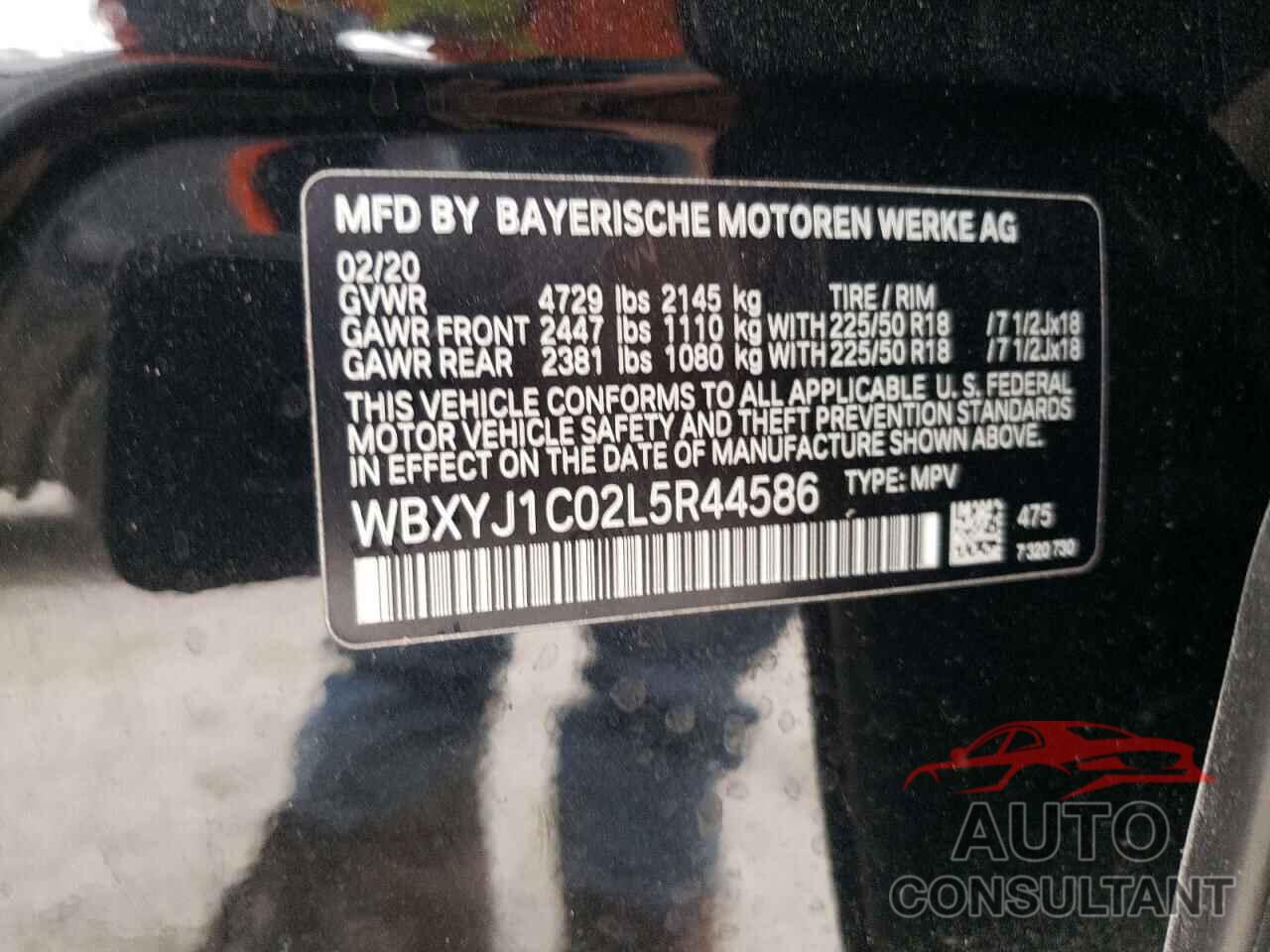 BMW X2 2020 - WBXYJ1C02L5R44586