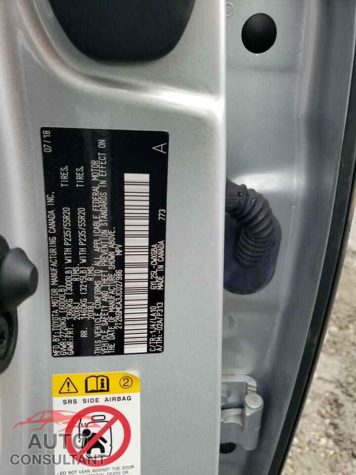 LEXUS RX450 2018 - 2T2BGMCA3JC027986