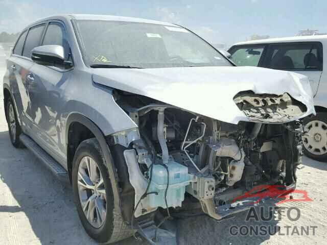 TOYOTA HIGHLANDER 2015 - 5TDZKRFH5FS101866