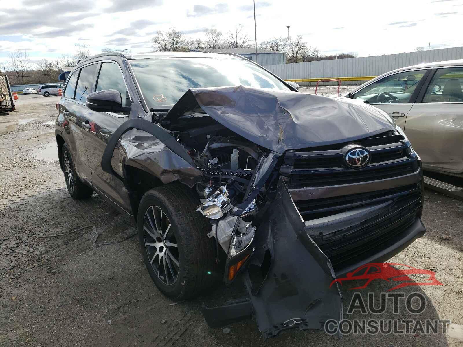 TOYOTA HIGHLANDER 2017 - 5TDJZRFH4HS509237