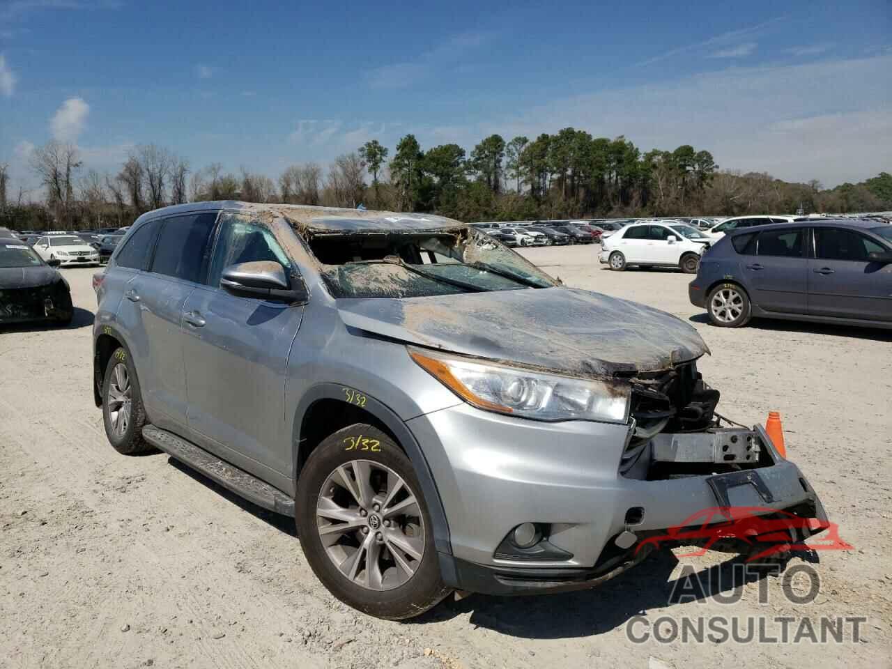 TOYOTA HIGHLANDER 2016 - 5TDZKRFH5GS168968