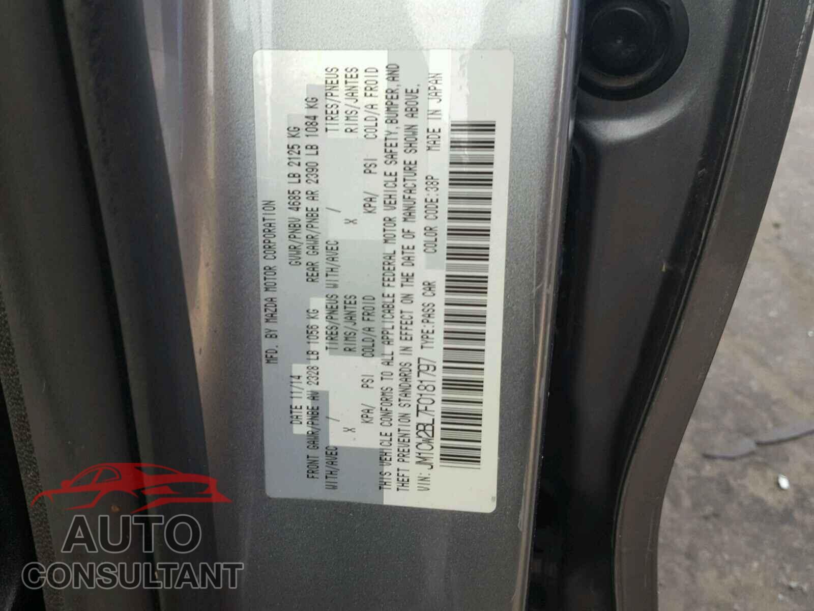 MAZDA 5 2015 - JM1CW2BL7F0181797