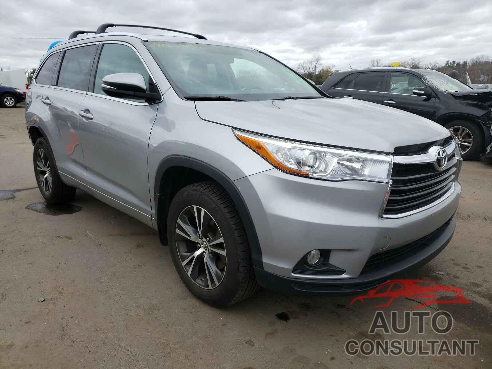 TOYOTA HIGHLANDER 2016 - 5TDJKRFH9GS251977