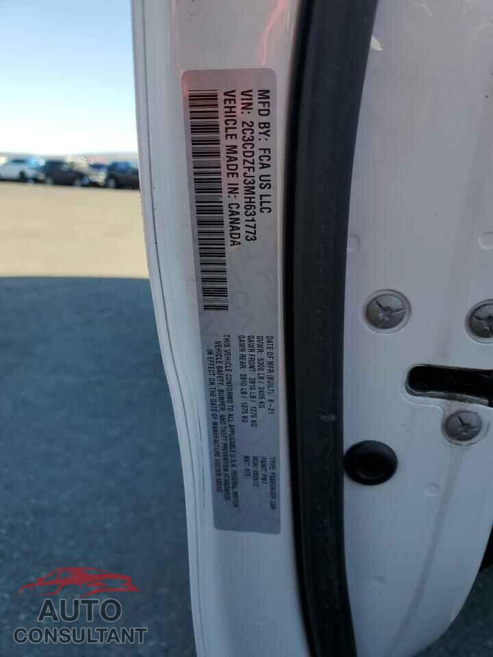 DODGE CHALLENGER 2021 - 2C3CDZFJ3MH631773