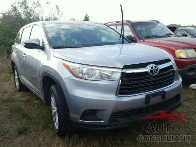 TOYOTA HIGHLANDER 2015 - 5TDZARFH5FS013788