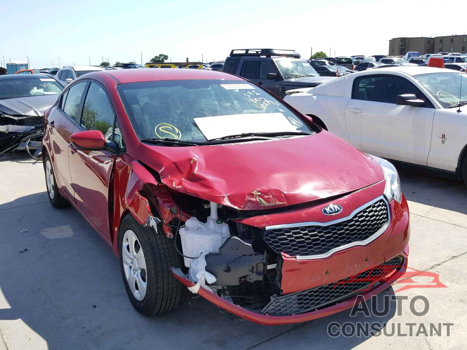 KIA FORTE 2016 - KNAFK4A67G5607487