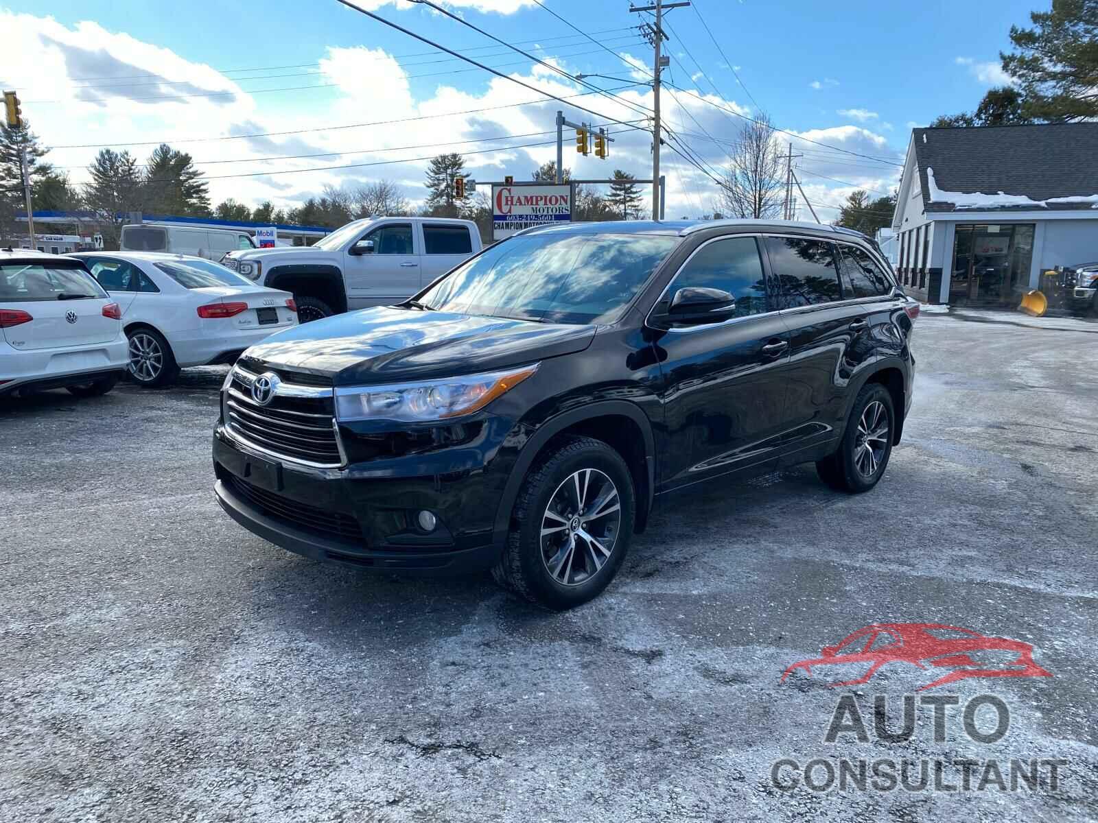 TOYOTA HIGHLANDER 2016 - 5TDJKRFH1GS312870