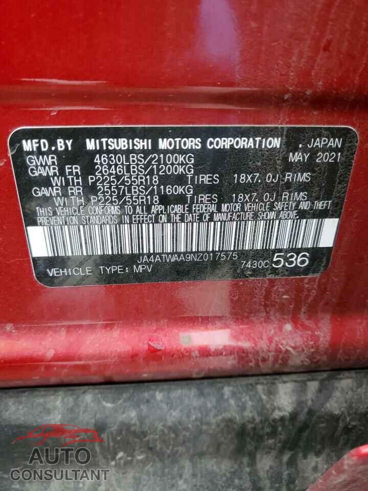 MITSUBISHI ECLIPSE 2022 - JA4ATWAA9NZ017575