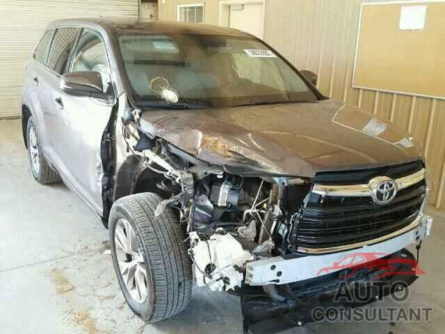 TOYOTA HIGHLANDER 2015 - 5TDBKRFHXFS113092