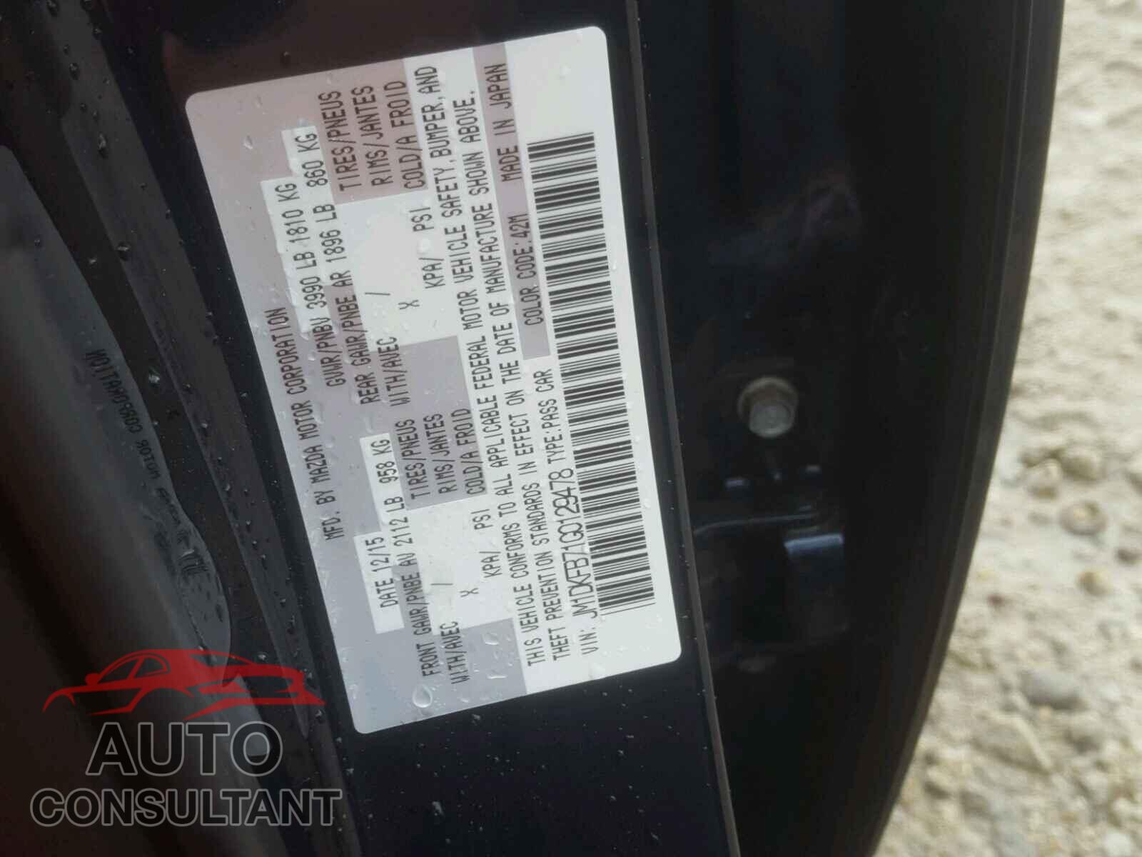 MAZDA CX-3 2016 - JM1DKFB71G0129478