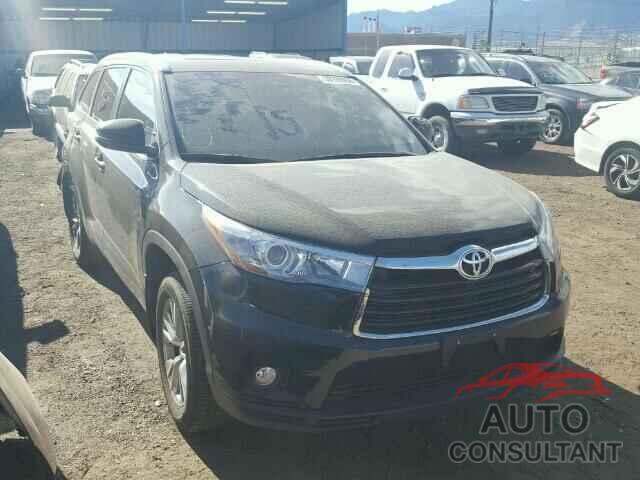 TOYOTA HIGHLANDER 2015 - 5TDJKRFH4FS103766