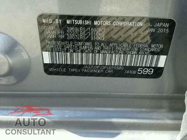MITSUBISHI LANCER 2015 - JA32U2FU3FU015580