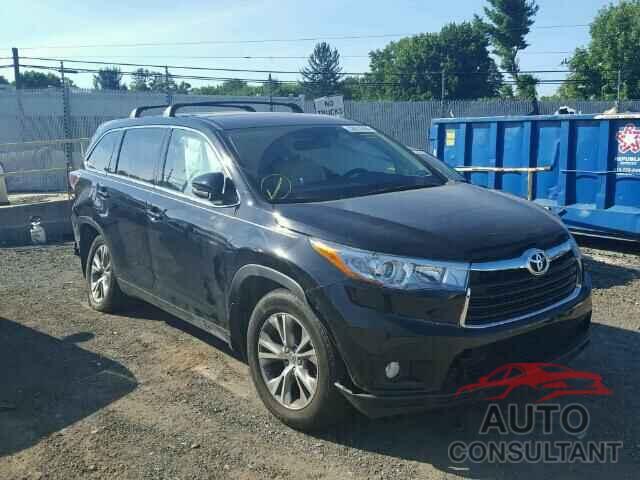 TOYOTA HIGHLANDER 2015 - 5TDBKRFH4FS163664