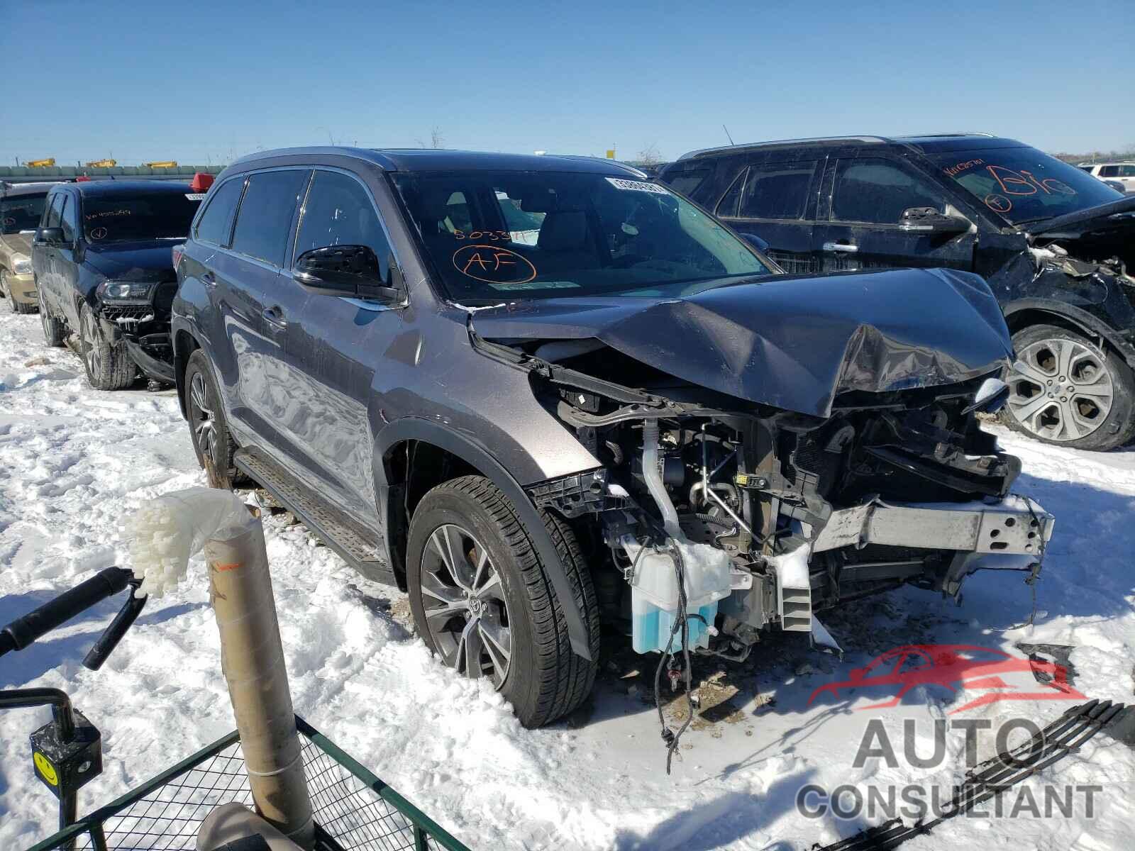 TOYOTA HIGHLANDER 2016 - 5TDJKRFH9GS503341