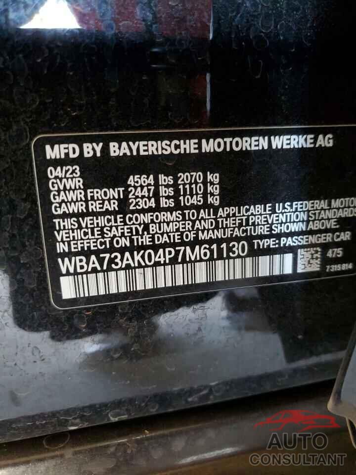 BMW 2 SERIES 2023 - WBA73AK04P7M61130