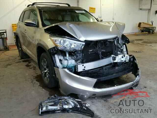 TOYOTA HIGHLANDER 2016 - 5TDJKRFH2GS233594