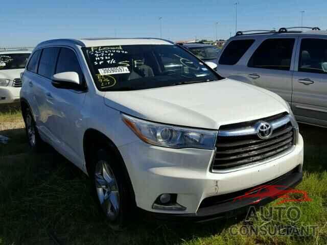 TOYOTA HIGHLANDER 2015 - 5TDYKRFH6FS061812