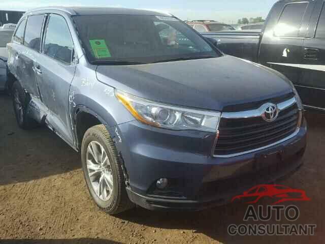 TOYOTA HIGHLANDER 2015 - 5TDJKRFH4FS216620