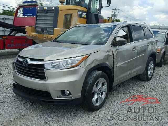 TOYOTA HIGHLANDER 2016 - 5TDDKRFH6GS343299
