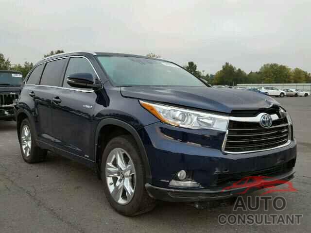 TOYOTA HIGHLANDER 2016 - 5TDDCRFH5GS014610