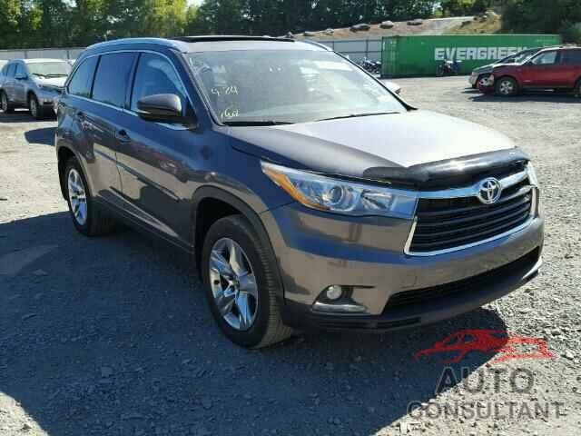 TOYOTA HIGHLANDER 2016 - 5TDDKRFH6GS288305