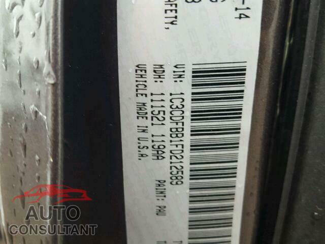 DODGE DART 2015 - 1C3CDFBB1FD212589